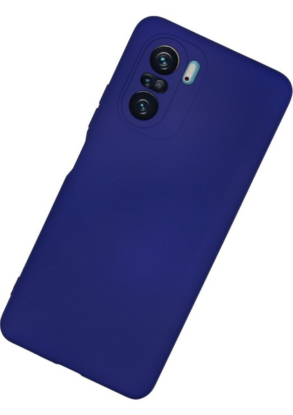Xiaomi Redmi K40 Kılıf Lansman Içi Kadife Nano Silikon - Lacivert modelleri