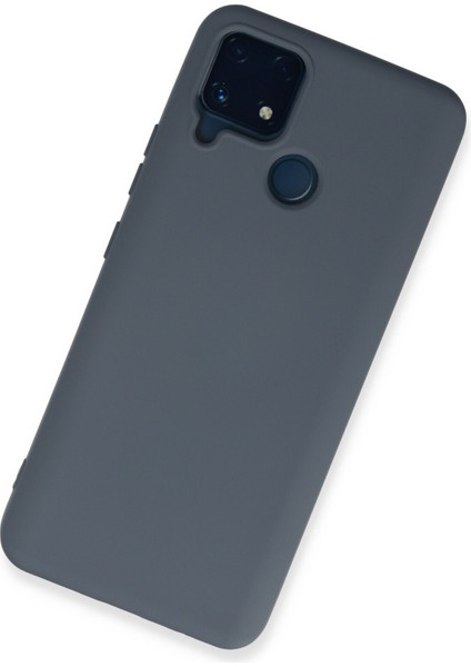 Realme C25 Kılıf Lansman Içi Kadife Nano Silikon - Gri fiyatları