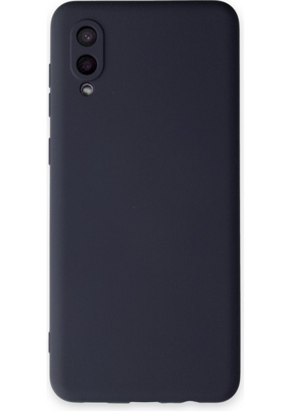 Samsung Galaxy A02 Kılıf Lansman Içi Kadife Nano Silikon - Koyu Gri