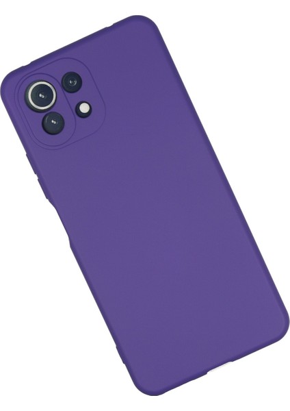 Xiaomi Mi 11 Lite Kılıf Lansman Içi Kadife Nano Silikon - Mor