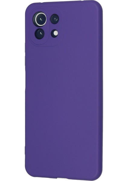 Xiaomi Mi 11 Lite Kılıf Lansman Içi Kadife Nano Silikon - Mor