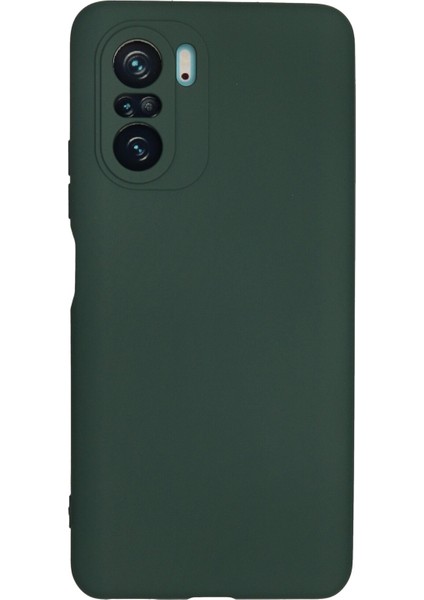 Xiaomi Poco F3 Kılıf Lansman Içi Kadife Nano Silikon - Yeşil