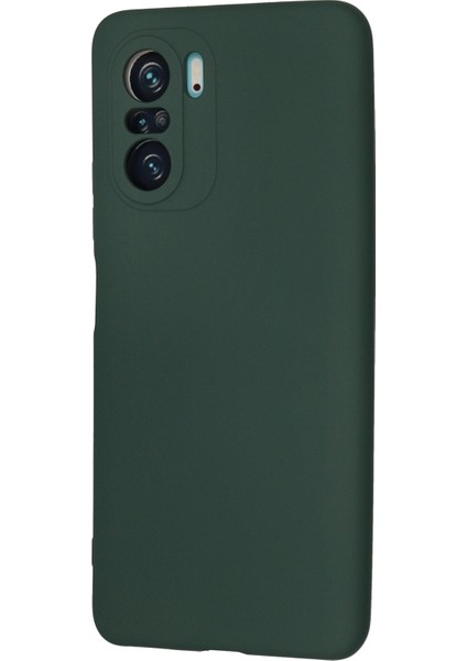 Xiaomi Poco F3 Kılıf Lansman Içi Kadife Nano Silikon - Yeşil fiyatları