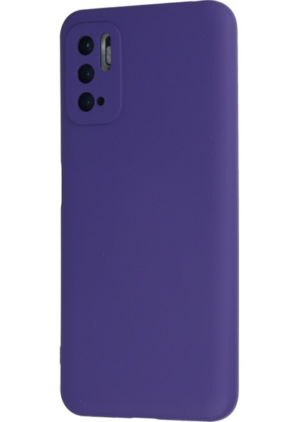 Xiaomi Poco M3 Pro Kılıf Lansman Içi Kadife Nano Silikon - Mor modelleri