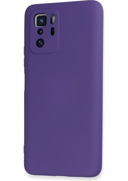Xiaomi Poco X3 Gt Kılıf Lansman Içi Kadife Nano Silikon - Mor modelleri