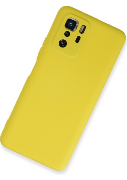 Xiaomi Poco X3 Gt Kılıf Lansman Içi Kadife Nano Silikon - Sarı fiyatları
