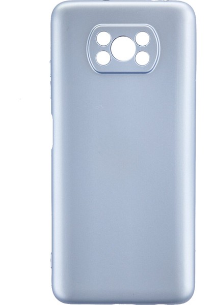 Xiaomi Poco X3 Kılıf Lansman Içi Kadife Nano Silikon - Sky Blue