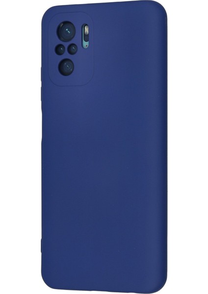 Xiaomi Redmi Note 10 Kılıf Lansman Içi Kadife Nano Silikon - Lacivert modelleri