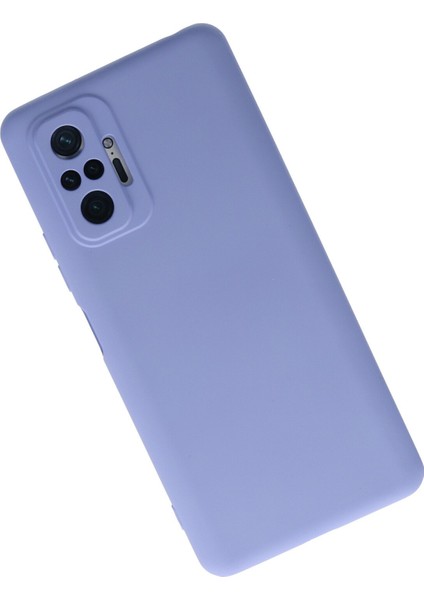 Xiaomi Redmi Note 10 Pro Kılıf Lansman Içi Kadife Nano Silikon - Lila modelleri