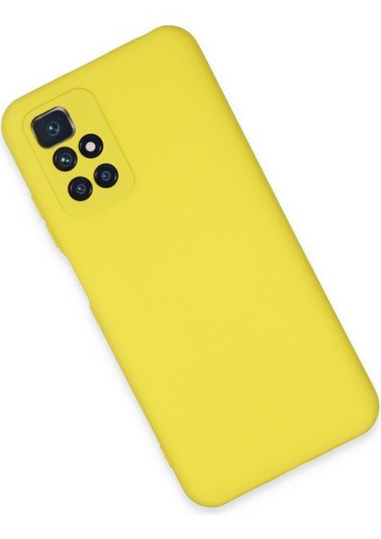 Xiaomi Redmi Note 11 4g Kılıf Lansman Içi Kadife Nano Silikon - Sarı