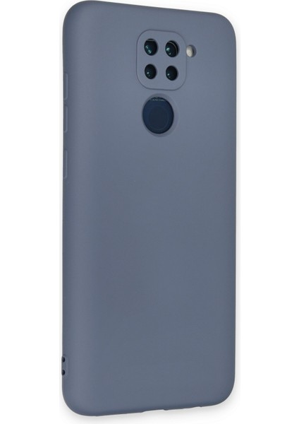 Xiaomi Redmi Note 9 Kılıf Lansman Içi Kadife Nano Silikon - Gri modelleri