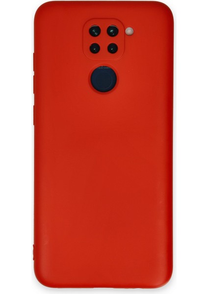 Xiaomi Redmi Note 9 Kılıf Lansman Içi Kadife Nano Silikon - Kırmızı