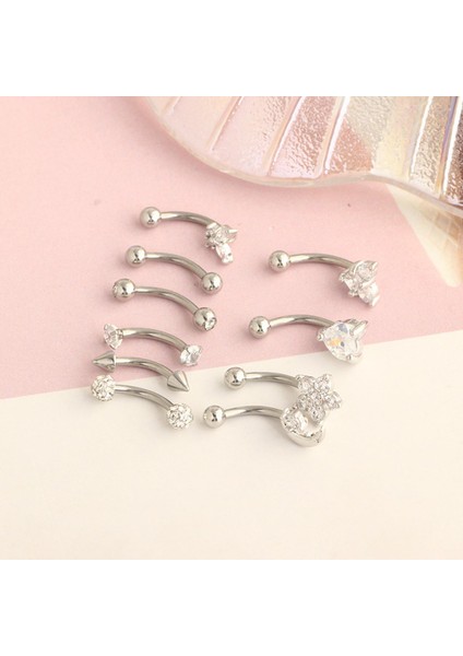 10'lu Küpeları Karışım Stilleri Kelebek Parti Bar Moda Tragus (Yurt Dışından)