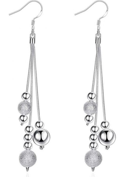 Gümüş Top Kalp Kulak Püskül Damla Küpe Kadın Moda Charms Takı Waterdrop (Yurt Dışından) modelleri