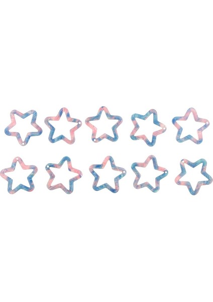 10X Dıy Hollow Star Küpe Kolye El Sanatları Takı Aksesuarı Için Koyu Mavi (Yurt Dışından) fiyatları