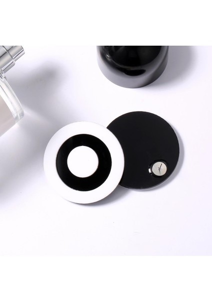 Moda Siyah Beyaz Akrilik Yuvarlak Kulak Çiviler Akşam Kulübü Küpe Takı (Yurt Dışından) indirimleri