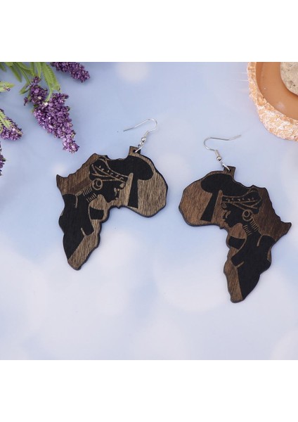 Afrika Amerikan Küpe Büyük Afro Bless Stil Kabile Lady Takı (Yurt Dışından) fiyatları