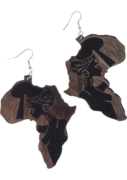 Afrika Amerikan Küpe Büyük Afro Bless Stil Kabile Lady Takı (Yurt Dışından) fırsatları