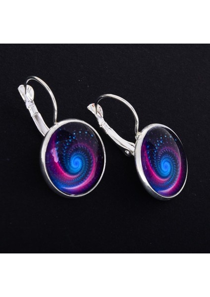 Benzersiz Göz Kamaştırıcı Galaxy Yıldız Time Gem Fransız Huggie Moda Küpe Kulaklıklar Takı (Yurt Dışından) fiyatları