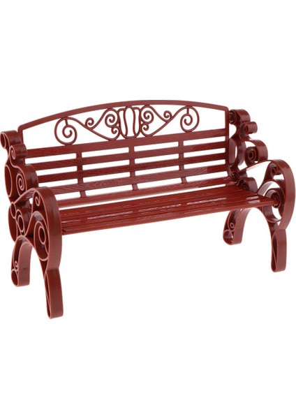 Dollhouse Mobilya 1: 6 Ölçekli Bahçe Veranda Park Tezgah Bahçe Dekoru Kahverengi (Yurt Dışından)