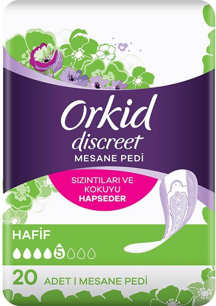 Discreet Mesane Pedi Hafif 20'li