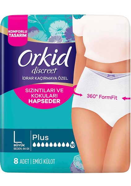 Discreet Emici Külot Büyük Boy 8 Adet