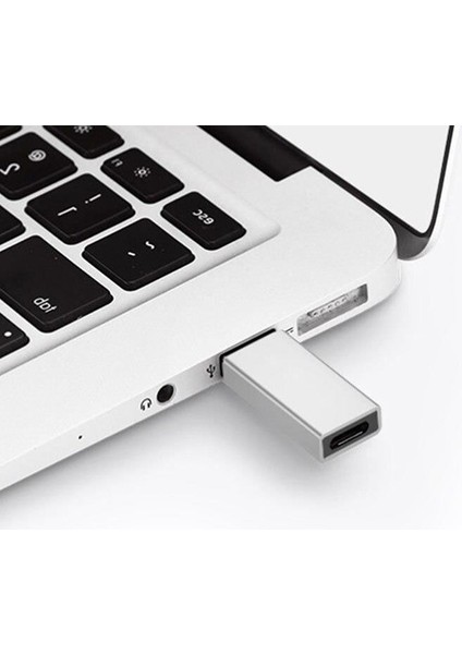 Erkek USB To Dişi Type-C Data Çevirici Otg Adaptör Metal