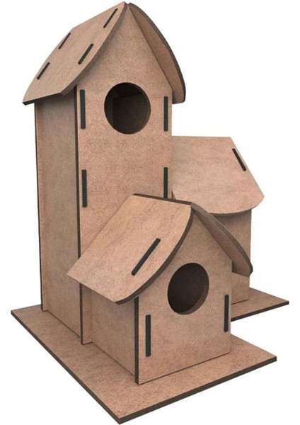/kumtoys 2698 Kumtoys Ahşap Kuş Evi Boyama