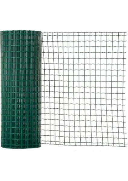 Pvc Kaplı Puntalı Yeşil Kümes Teli 120CM Eninde 10M Uzunluğunda Bahçe Tel