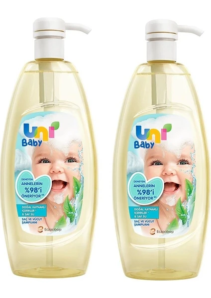 Uni Baby Göz Yakmayan Bebek Şampuanı 700 ml 2 Adet