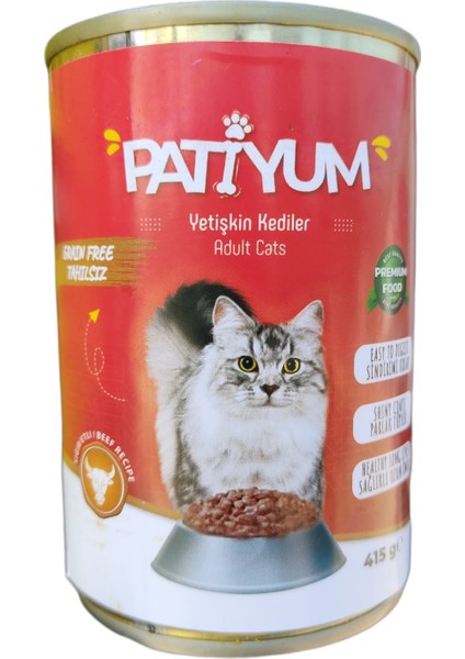 Premium Pet Sığır Etli Kedi Konservesi 400 gr