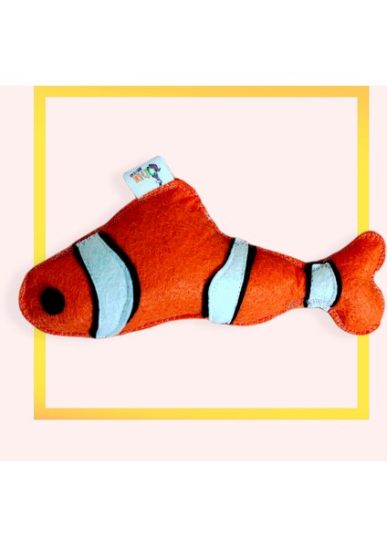Dino Pet Oyuncak - Kedi Naneli (Catnipli) Kedi Oyuncağı - Keçe Nemo