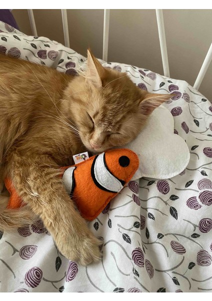 Dino Pet Oyuncak - Kedi Naneli (Catnipli) Kedi Oyuncağı - Keçe Nemo