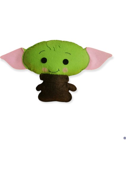 Dino Pet Oyuncak - Kedi Naneli (Catnipli) Kedi Oyuncağı - Keçe Yoda