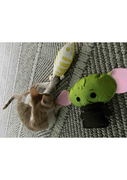 Dino Pet Oyuncak - Kedi Naneli (Catnipli) Kedi Oyuncağı - Keçe Yoda modelleri