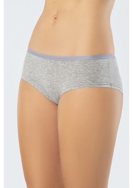 918 Kadın 2'li Paket Likralı Pamuklu Hipster Külot-Siyah&gri fiyatları