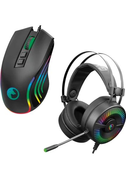 Dolly Rgb Prime Mouse + Vol-I Kulaklık Gaming Set