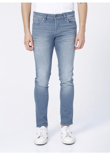 Jack & Jones Skinny Fit Açık Mavi Erkek Denim Pantolon