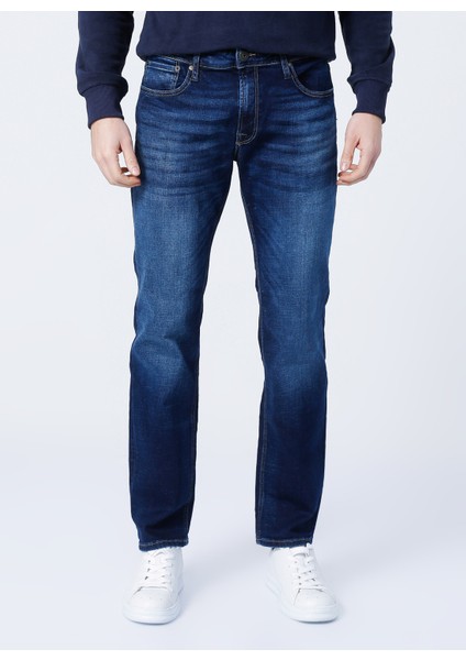 12177444_Jjiclark Jjoriginal Jos 27 Normal Bel Regular Fit Düz Erkek Denim Pantolon