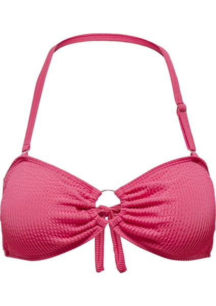 Onlalba Structure Top Normal Kalıp Düz Fuşya Kadın Bikini Üst