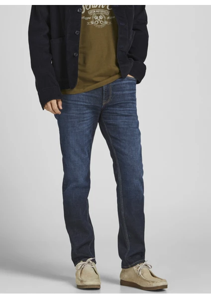 Jack & Jones 12204600_Jjiclark Joriginal Jos 518 Normal Bel Regular Fit Düz Erkek Denim Pantolon-12204600