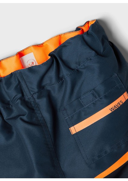 Name İt 13199686 Hızlı Kuruma ÖzellikliAntibakteriyel Baskılı Lacivert Erkek Çocuk Şort Mayo modelleri