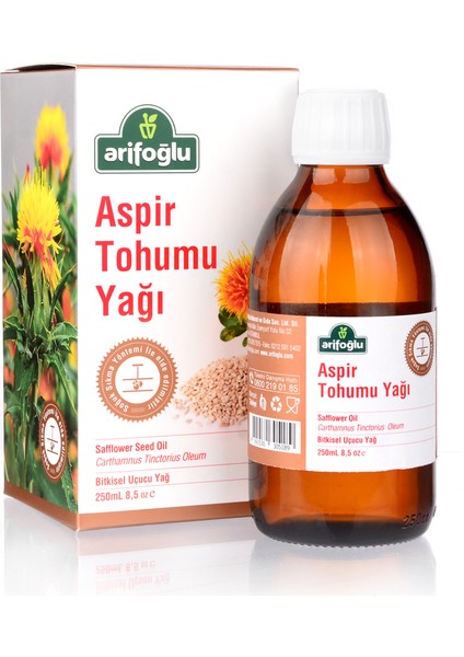 Aspir Tohumu Yağı 250ml (Soğuk Sıkım)