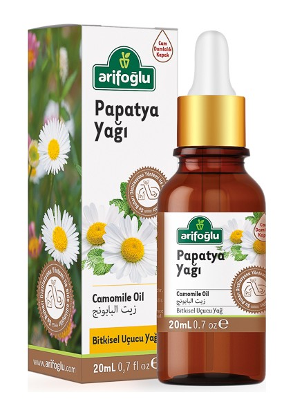 Papatya Yağı 20 ml Cilt Rahatlatıcı Etkiyle Unisex Kullanıma Uygun