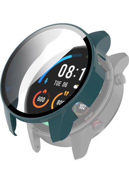 For Xiaomi Watch Color Sport Pc + Tempered Glass Watch Protective Case (Pine Needle Yeşil) (Yurt Dışından)