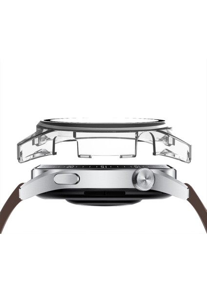 For Huawei Watch Gt 3 42mm Pc + Tempered Glass Watch Protective Case (Transparent) (Yurt Dışından) modelleri