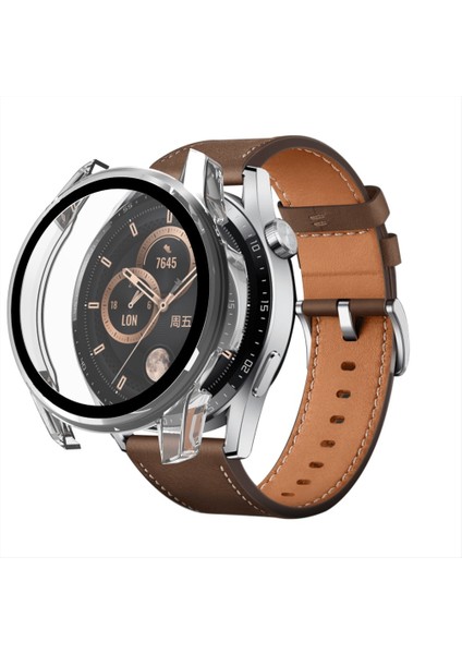 For Huawei Watch Gt 3 42mm Pc + Tempered Glass Watch Protective Case (Transparent) (Yurt Dışından) fırsatları