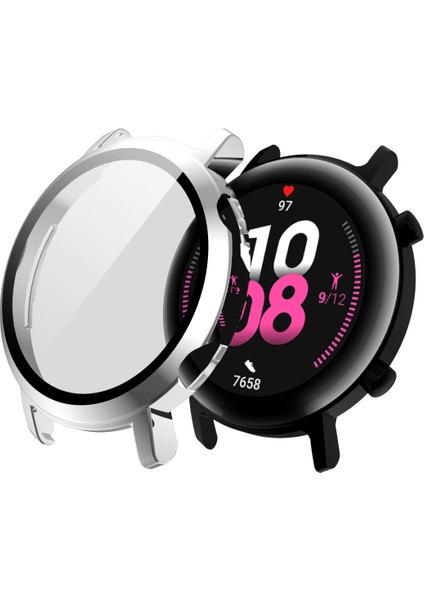 For Huawei Watch Gt2 42mm 2 In 1 Tempered Glass Screen Protector + Fully Plating Pc Case (Silver) (Yurt Dışından) modelleri