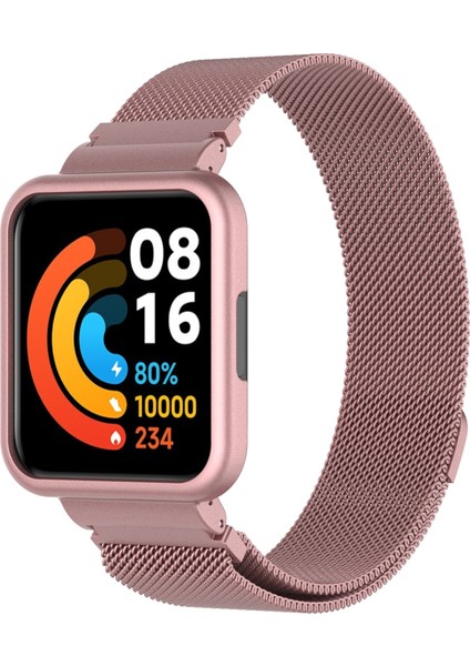 For Xiaomi Redmi Watch 2 Lite / Redmi Watch 2 Metal Watch Frame (Rose Pembe) (Yurt Dışından) modelleri