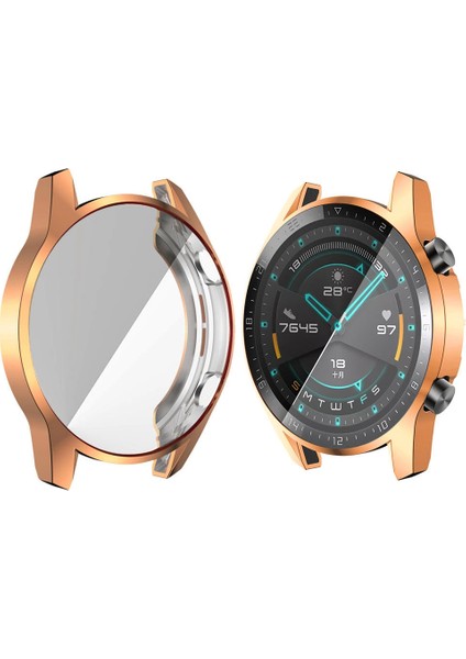 For Huawei Watch Gt2 46mm Tpu All Inclusive Watch Case (Rose Gold) (Yurt Dışından)